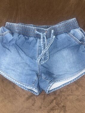 Mossimo Supply Co. Light Blue Elastic Waist Soft Denim Shorts